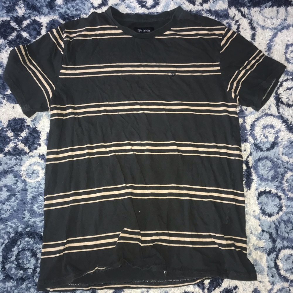 Striped Black Brixton T-shirt